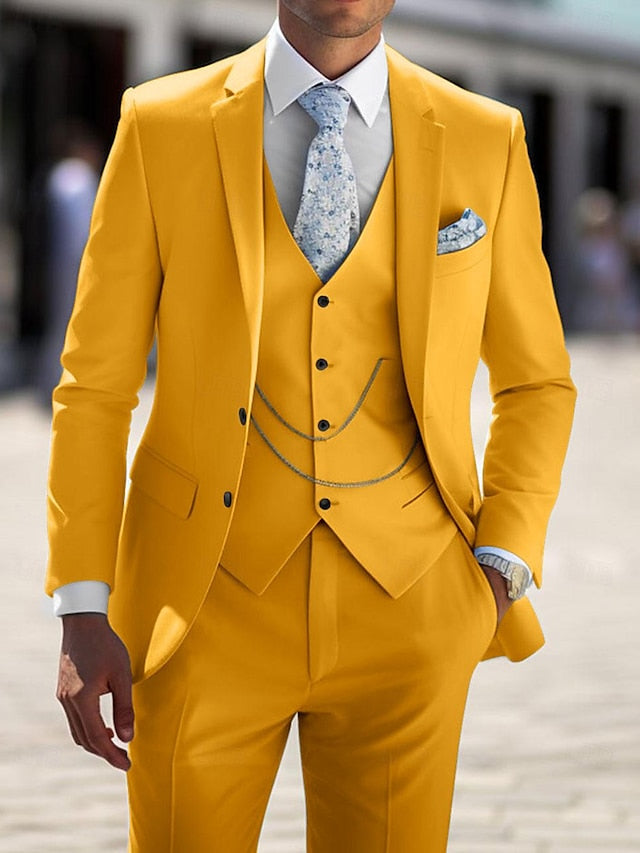 Daryl | Classic Tailored Breasted 3 Pieces Suit