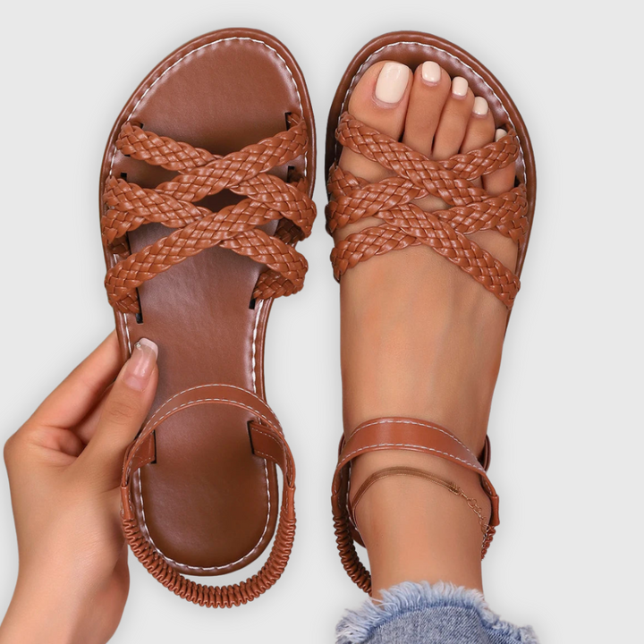 Soraia | Colourful Cross-Strap Comfort Sandals