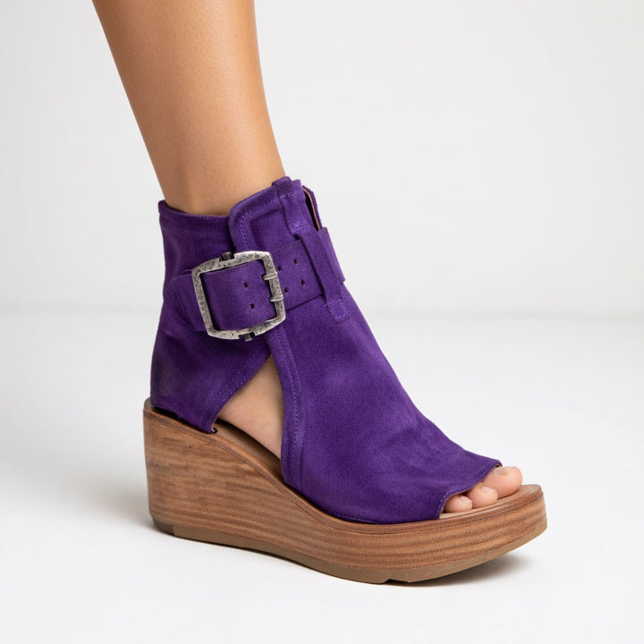 Whitney | Stylish Open Wedge Ankle Boots
