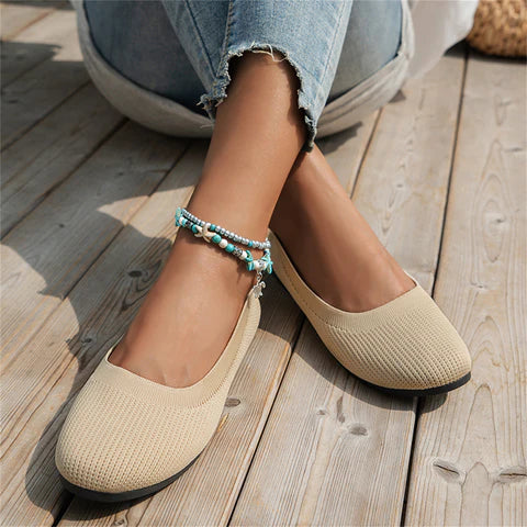 Lina | Classic Woven Slip-On Flats