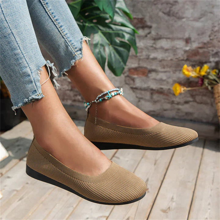 Lina | Classic Woven Slip-On Flats