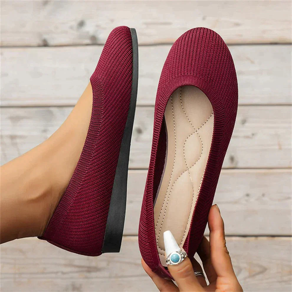 Lina | Classic Woven Slip-On Flats