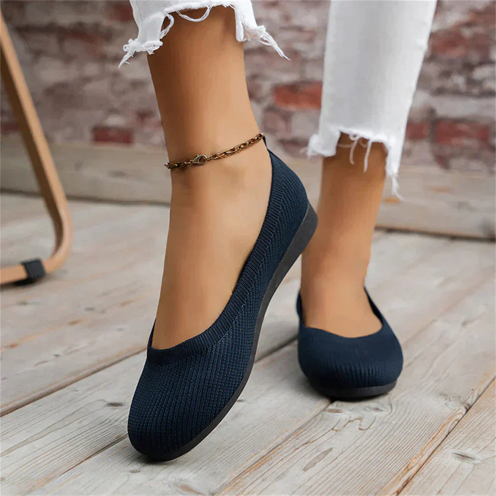 Lina | Classic Woven Slip-On Flats