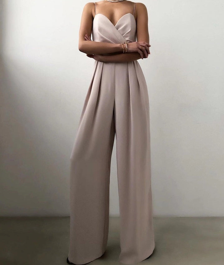 Leanne | Elegant Strapless Evening Jumpsuit