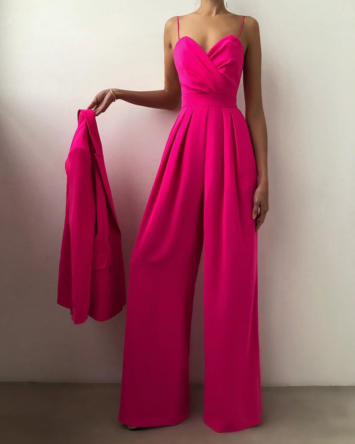 Leanne | Elegant Strapless Evening Jumpsuit