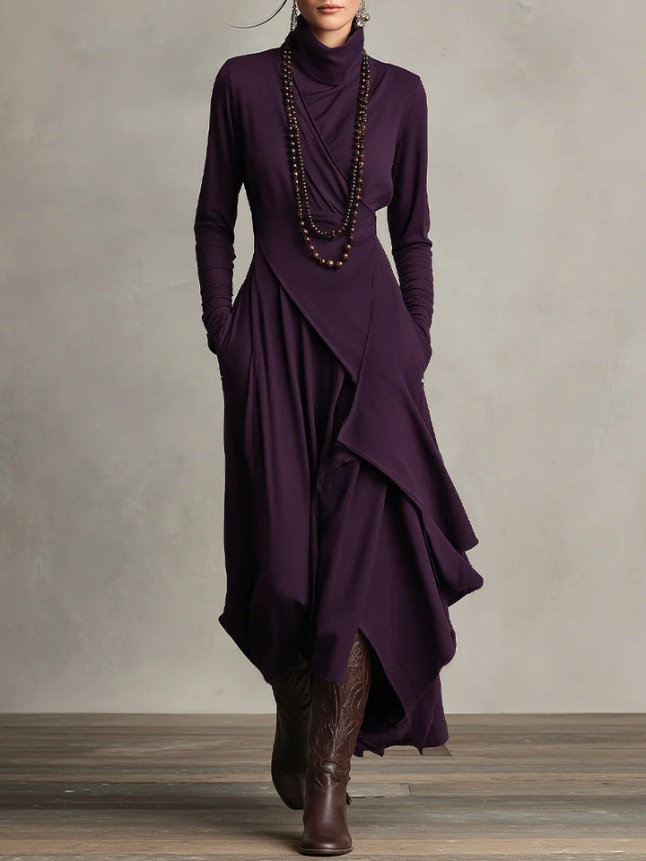Hattie | Elegant High Neck Maxi Dress