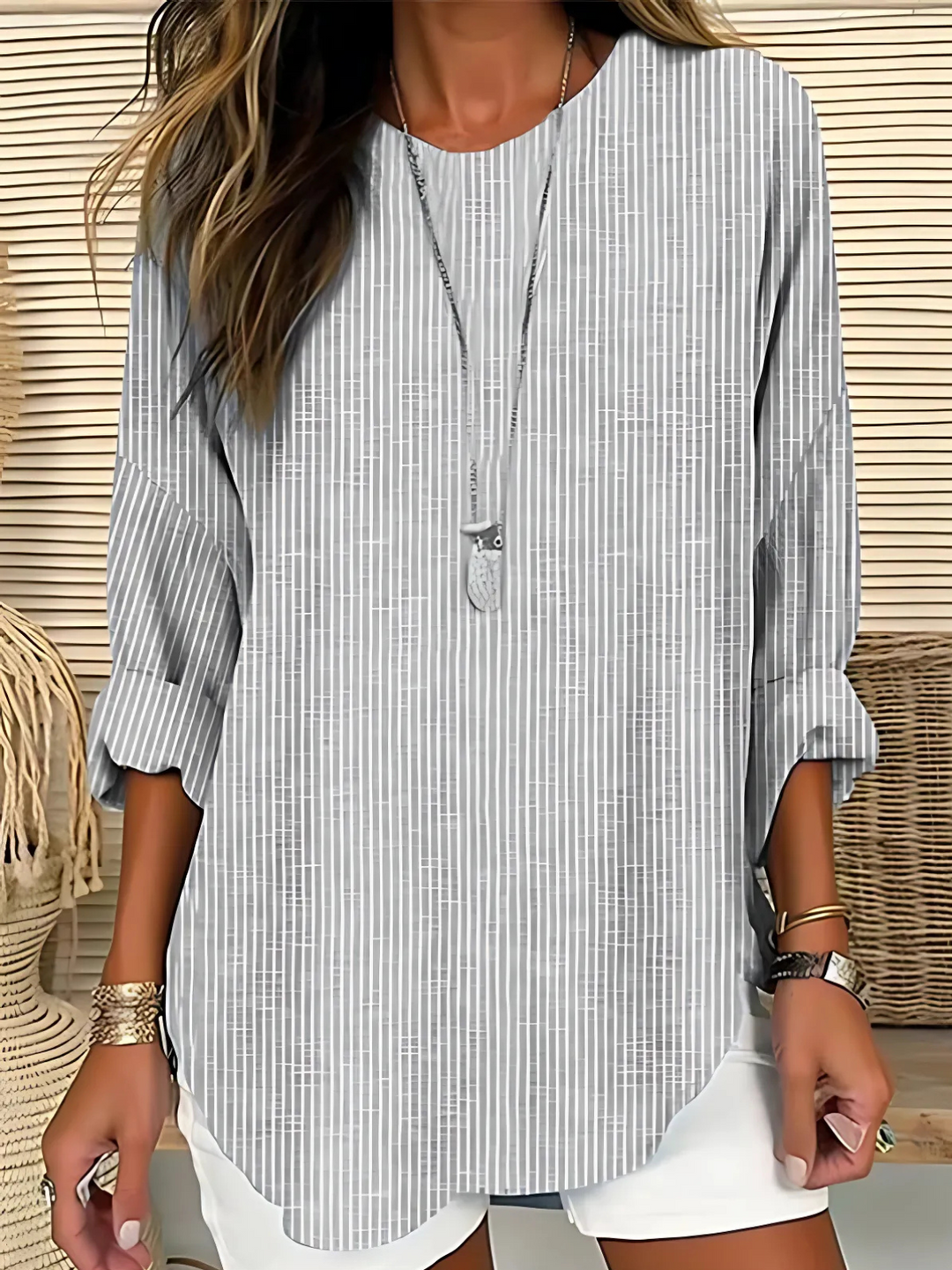 Juliet | Trendy Striped Blouse