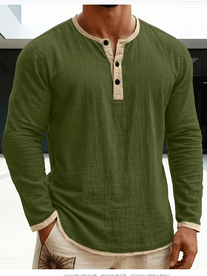 Colton | Casual Long Sleeve Button Summer Shirt