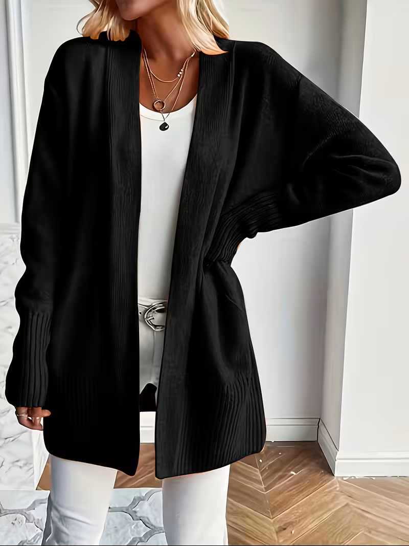 Sabine | Draped Open-Front Cardigan