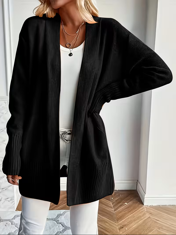 Sabine | Draped Open-Front Cardigan