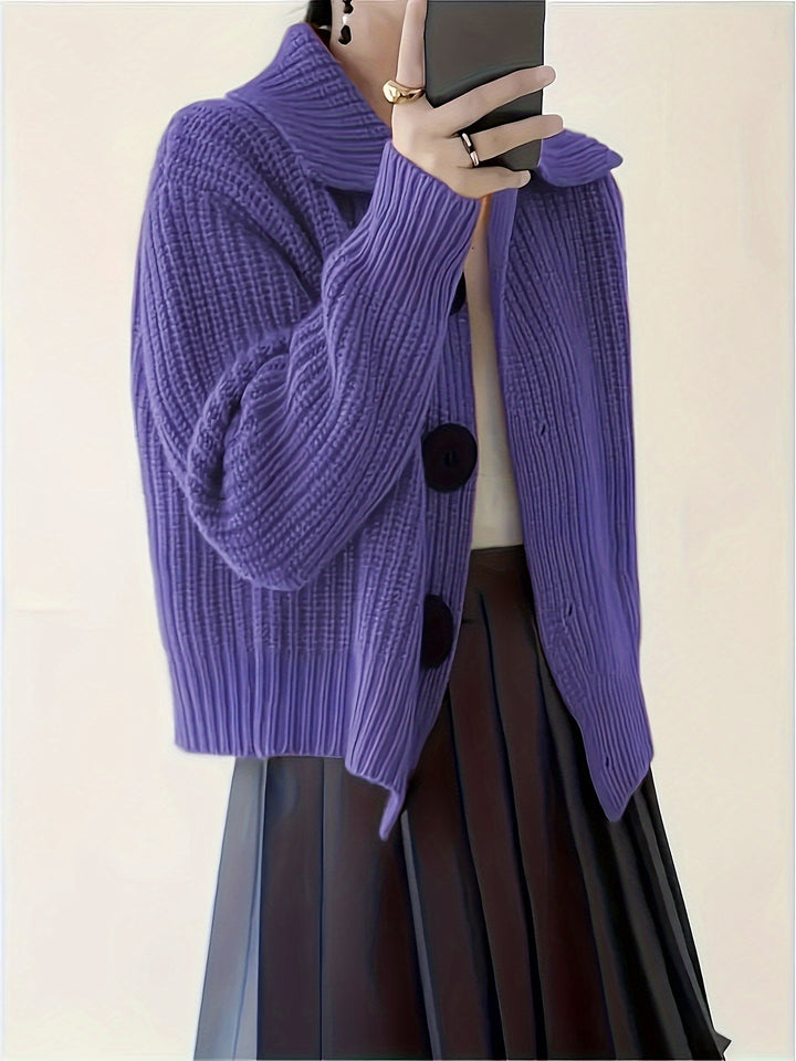Lorna | Relaxed Collared Cardigan