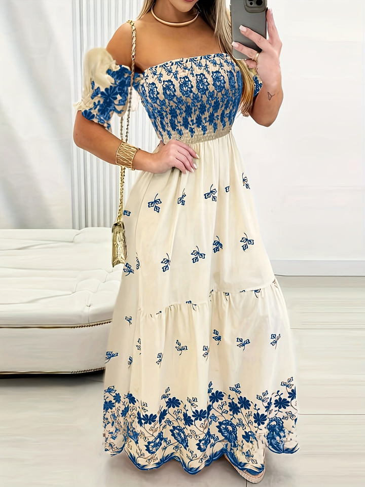 Gwendolyn | Off-Shoulder Floral Maxi Dress