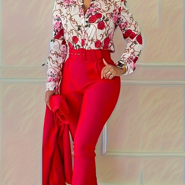 Marlene | Elegant Floral Two-Piece Set
