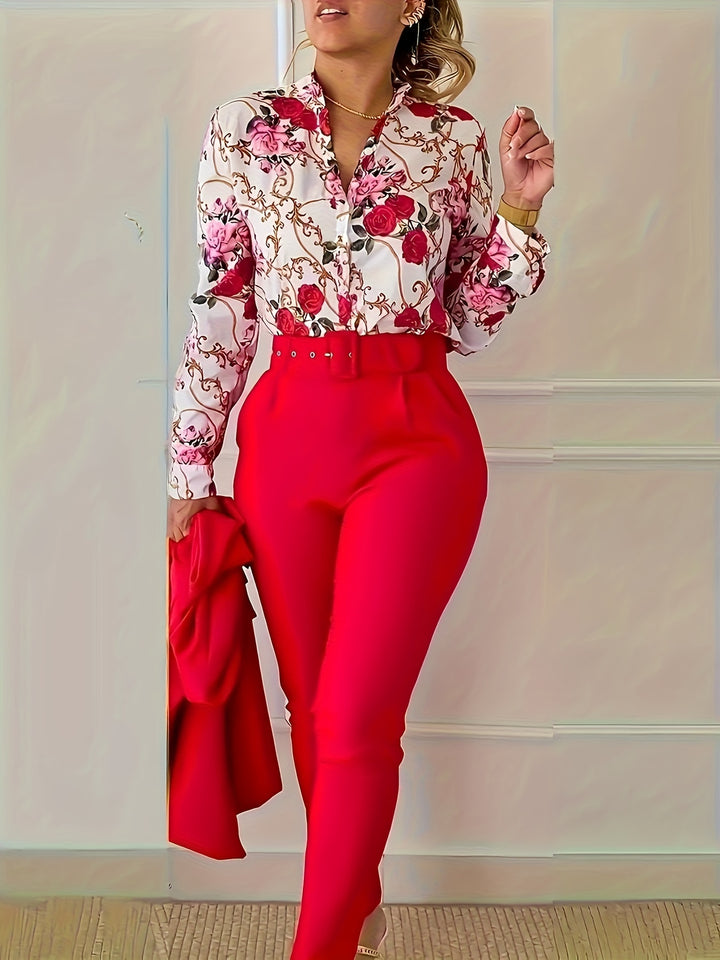 Marlene | Elegant Floral Two-Piece Set