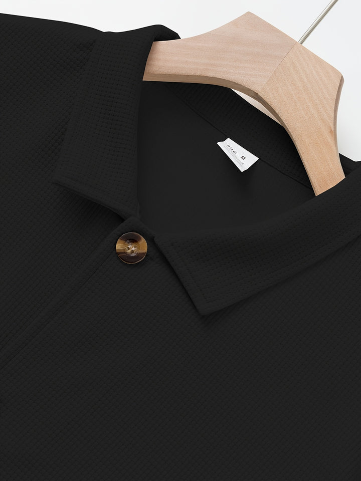 Clifford | Textured Button-Up Overshirt