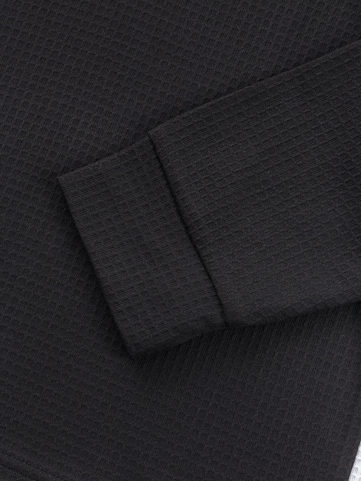 Sawyer | Textured Contrast Henley Shirt
