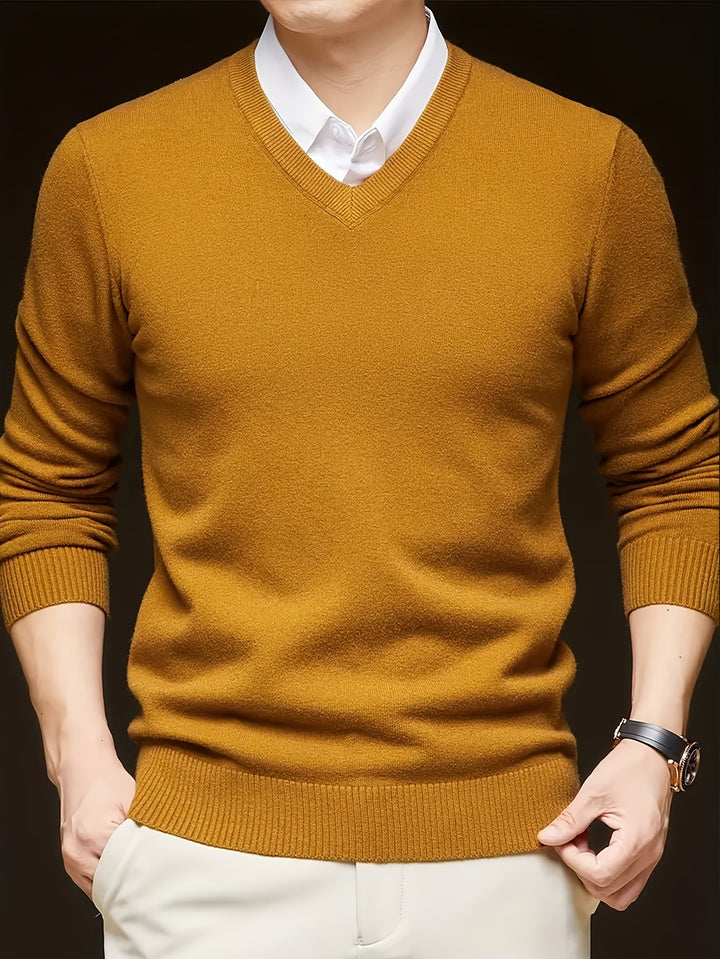 Nigel | Refined V-Neck Jumper