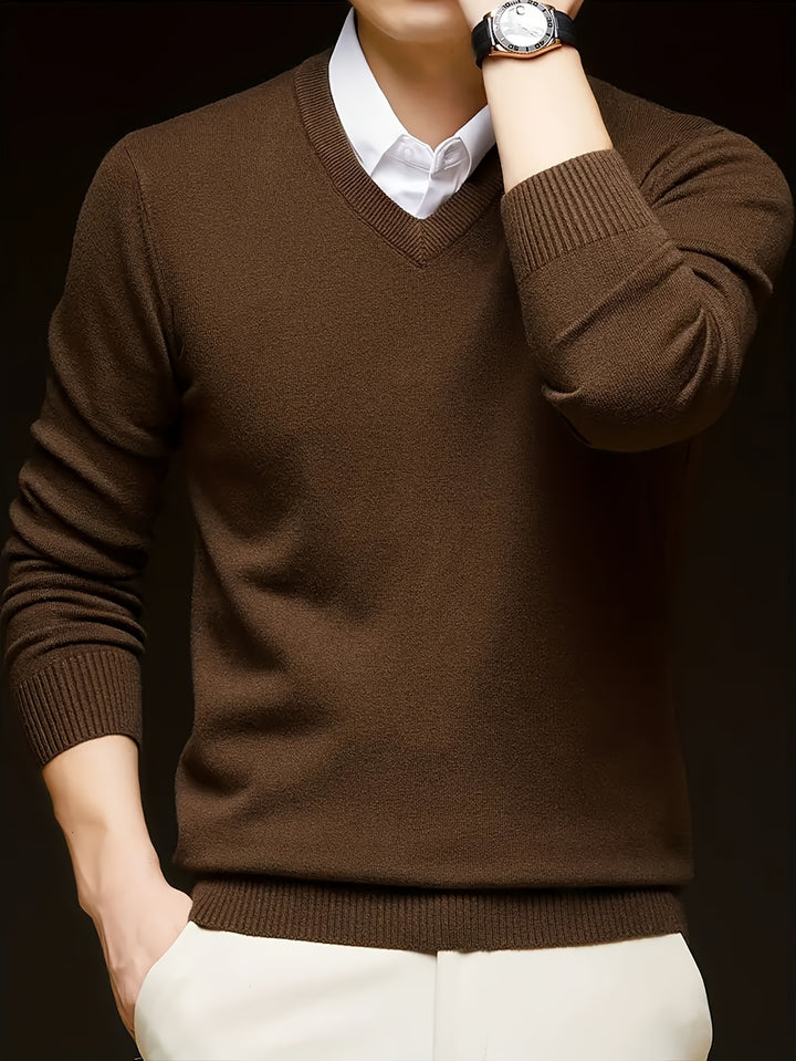 Nigel | Refined V-Neck Jumper