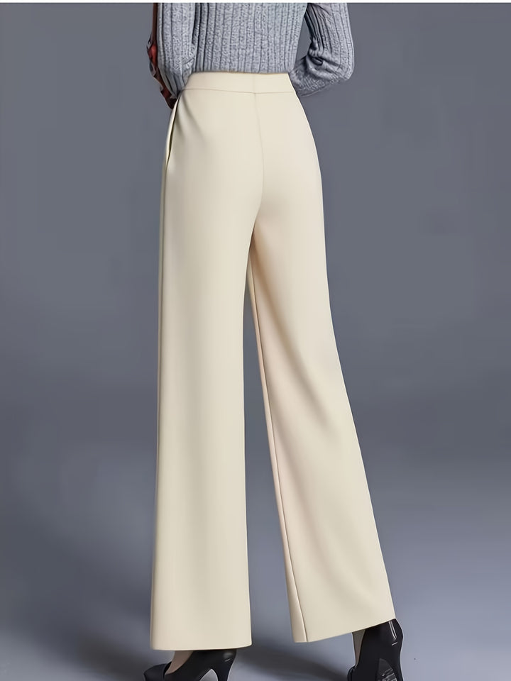 Marlene | High-Waisted Straight-Leg Trousers
