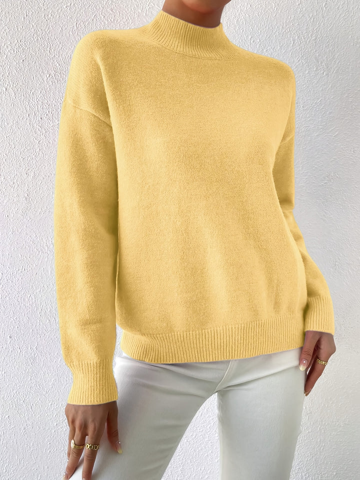 Simone | Relaxed Mock Neck Jumper