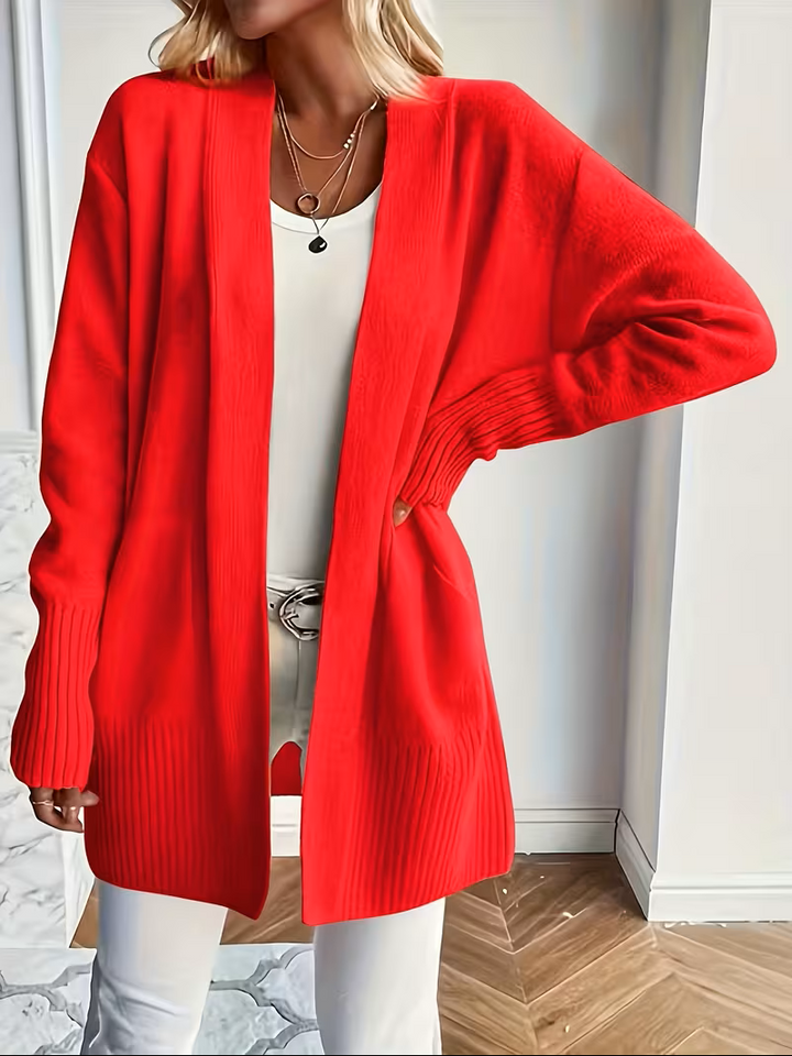 Sabine | Draped Open-Front Cardigan