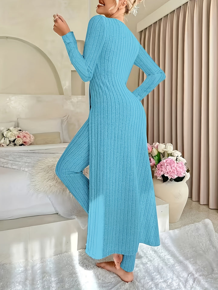 Gemma | Ribbed Lounge Two-Piece Set