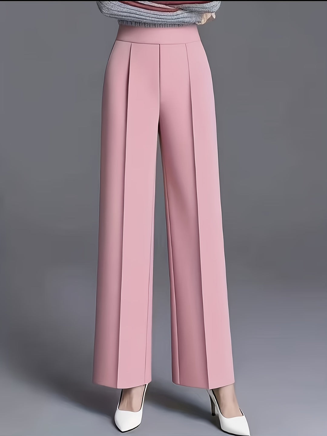 Marlene | High-Waisted Straight-Leg Trousers