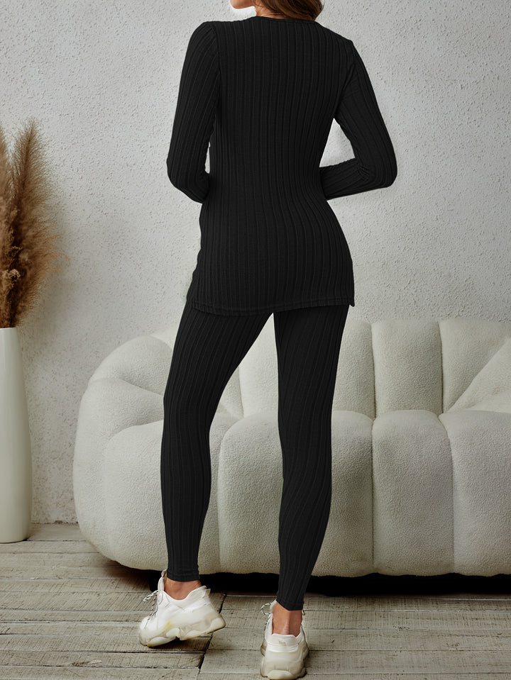 Miranda | Relaxed Ribbed Two-Piece Set