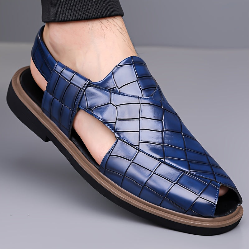 Nathaniel | Woven-Effect Slip-On Sandals