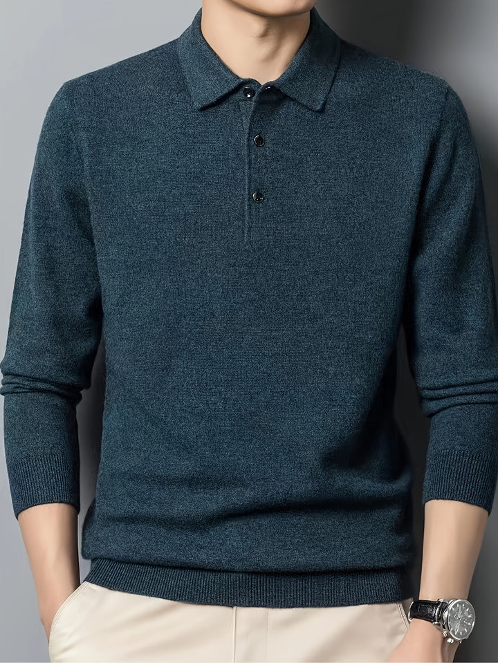 Frederick | Refined Collared Polo Jumper