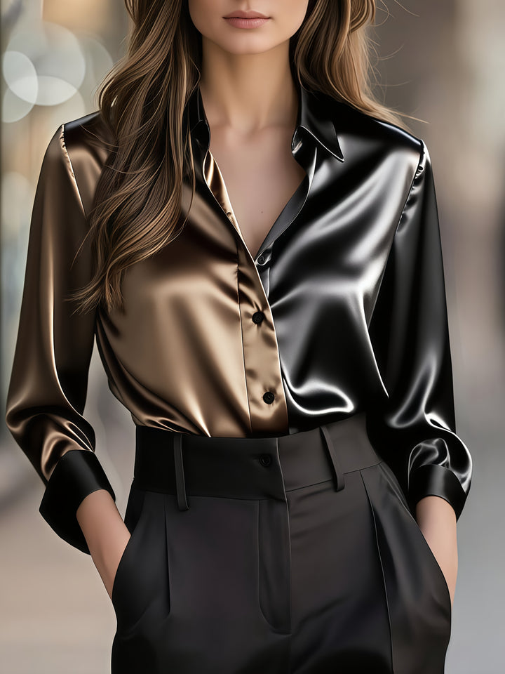 Lydia | Refined Colour-Block Shirt
