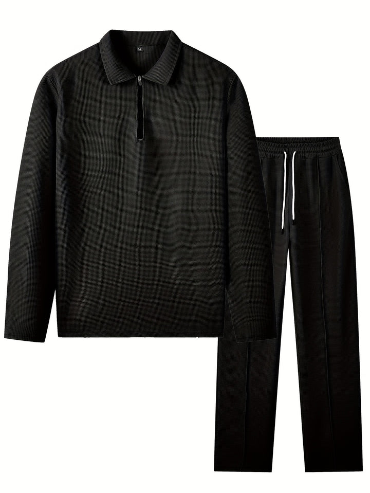 Xavier | Relaxed Waffle-Knit Two-Piece Set