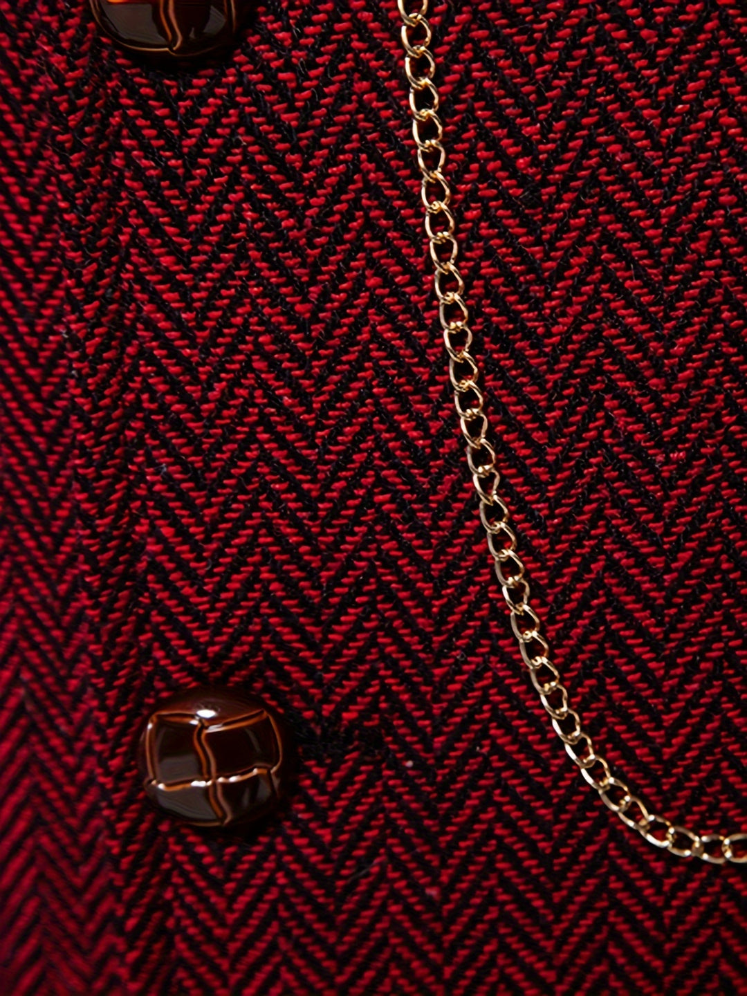 Silas | Herringbone Single-Breasted Waistcoat