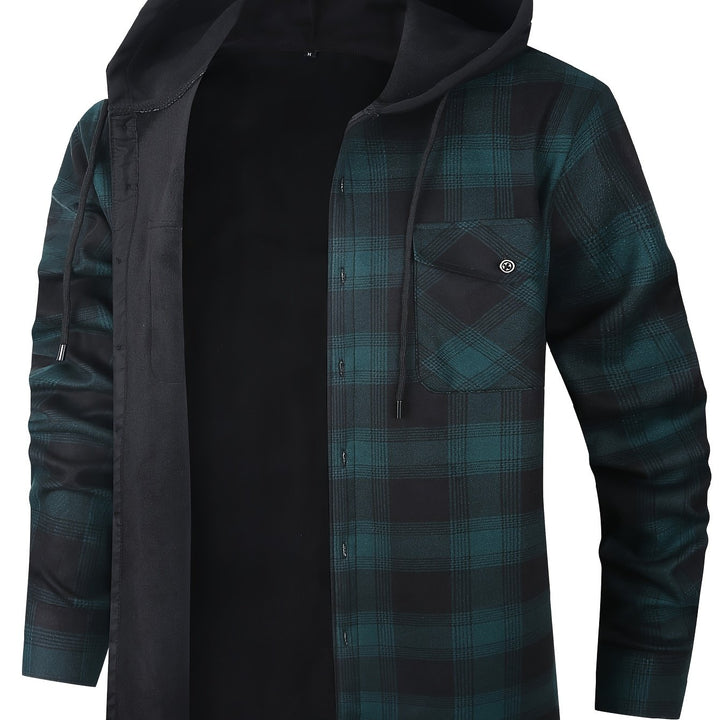 Rowan | Hooded Checked Shirt Jacket