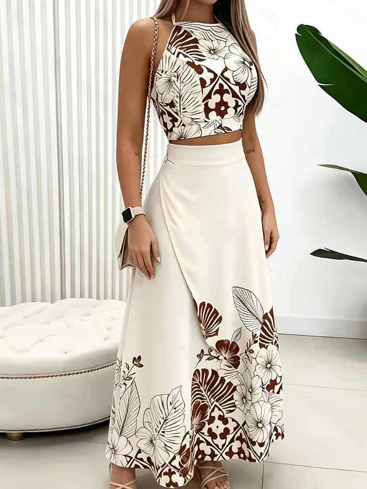 Nora | Tropical Print Skirt Set