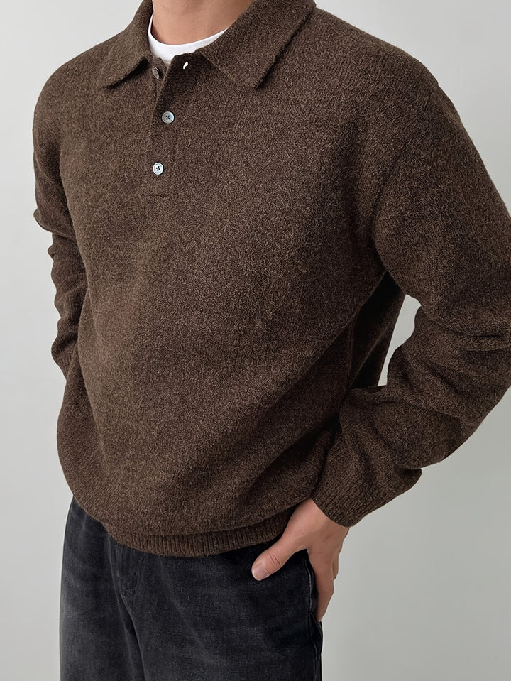 Reid | Polo Collar Knit Jumper