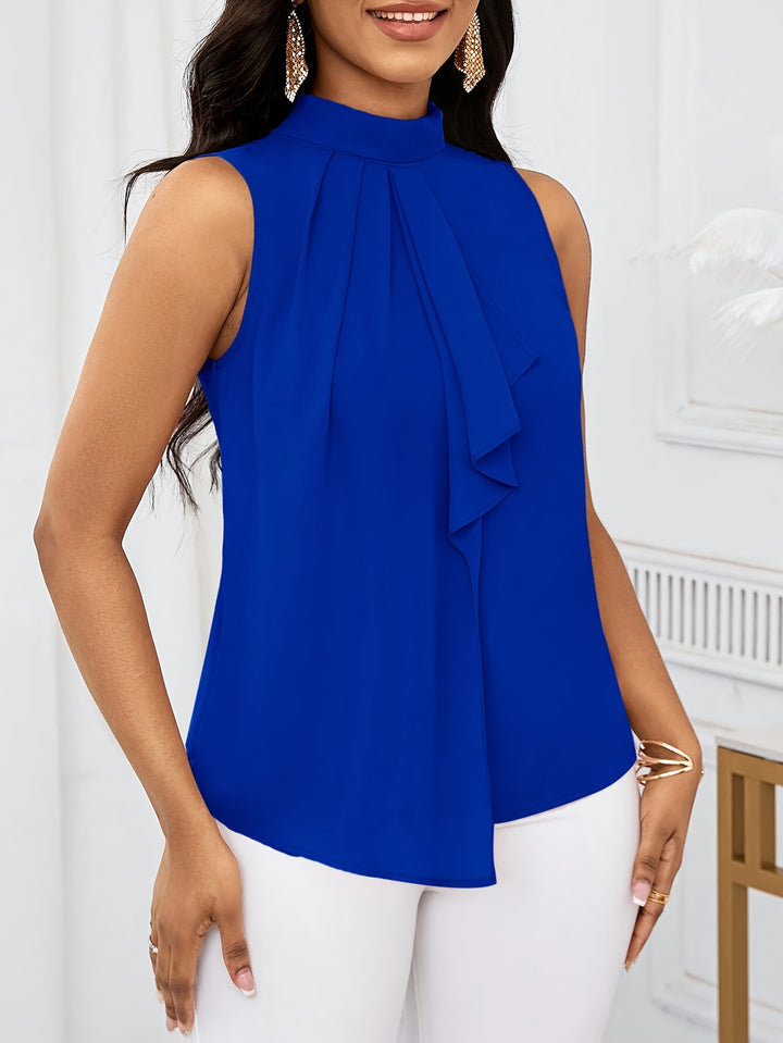 Willa | Bow-Neck Sleeveless Blouse