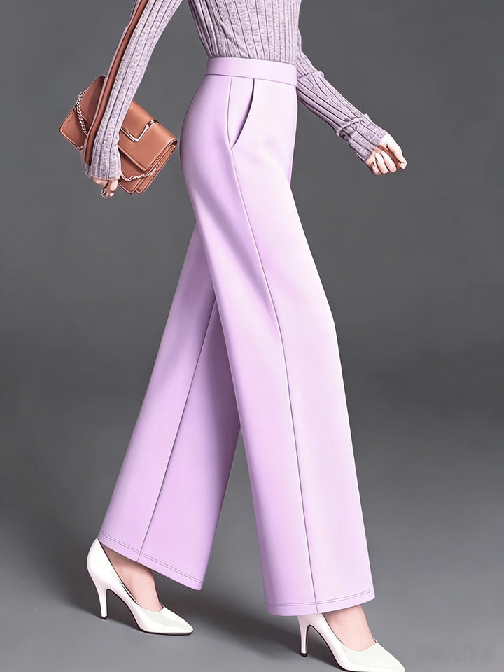 Marlene | High-Waisted Straight-Leg Trousers