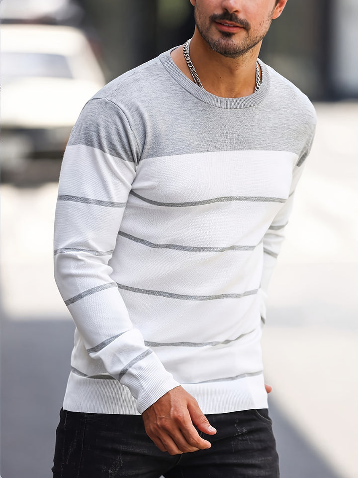 Rory | Colour-Block Striped Pullover
