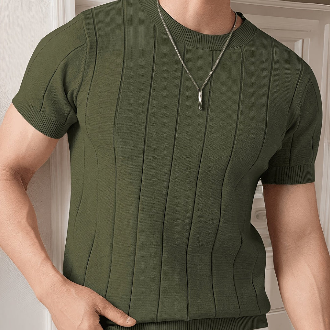 Julian | Ribbed Short-Sleeve Top