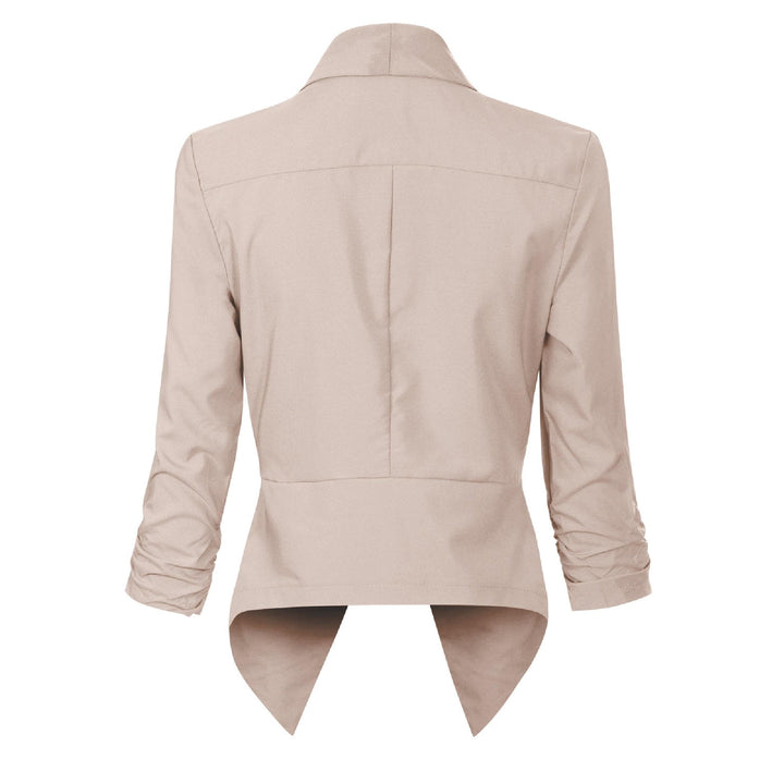 Beverly | Draped Open-Front Blazer