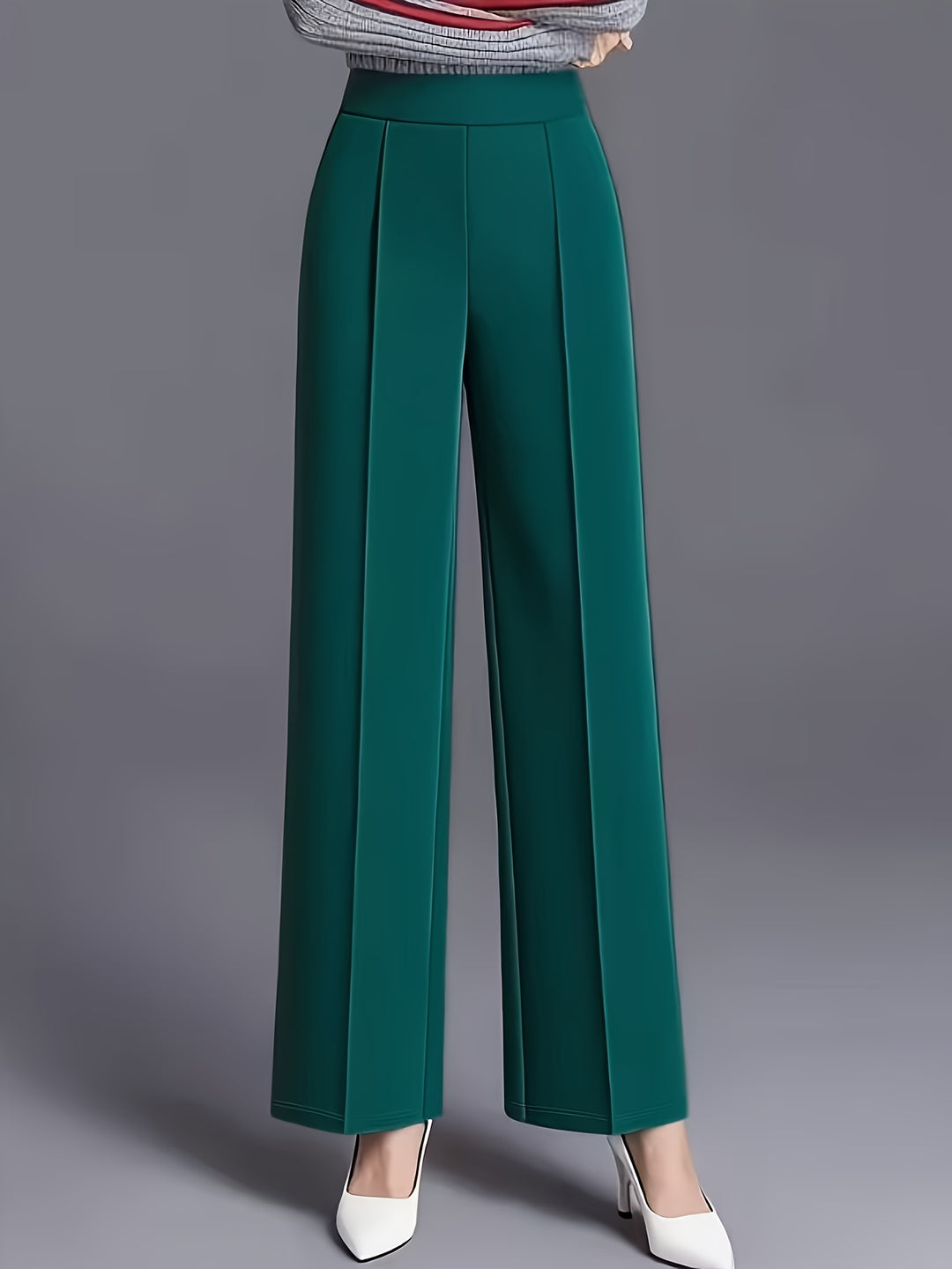 Marlene | High-Waisted Straight-Leg Trousers