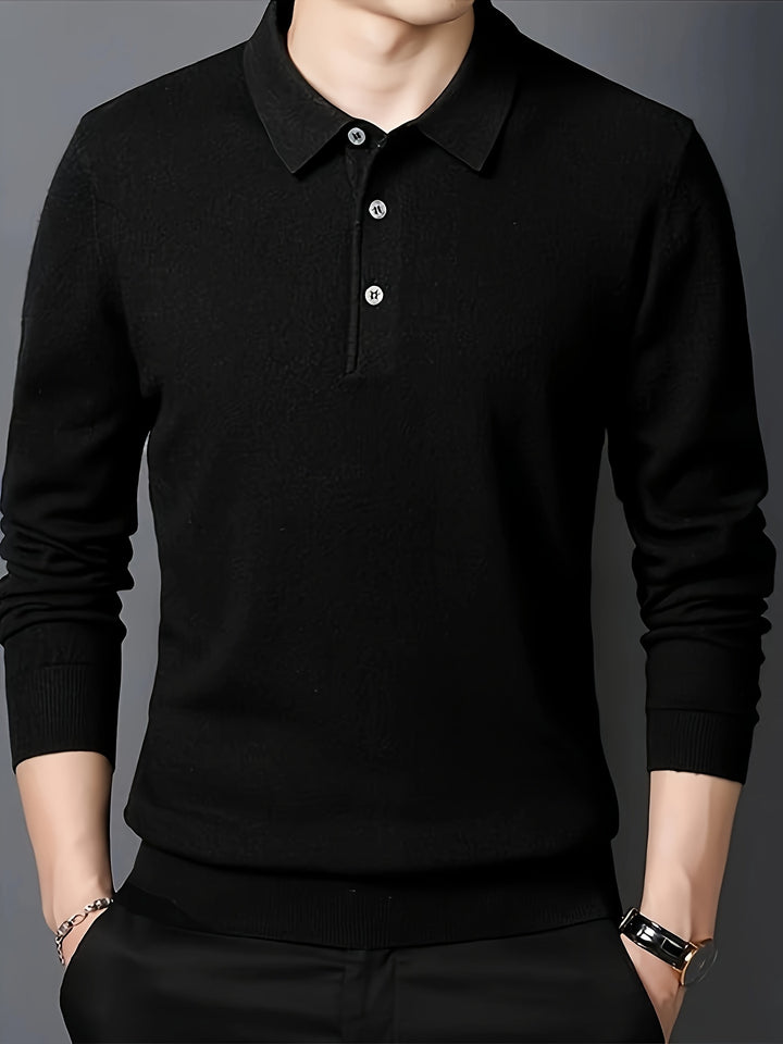 Frederick | Refined Collared Polo Jumper