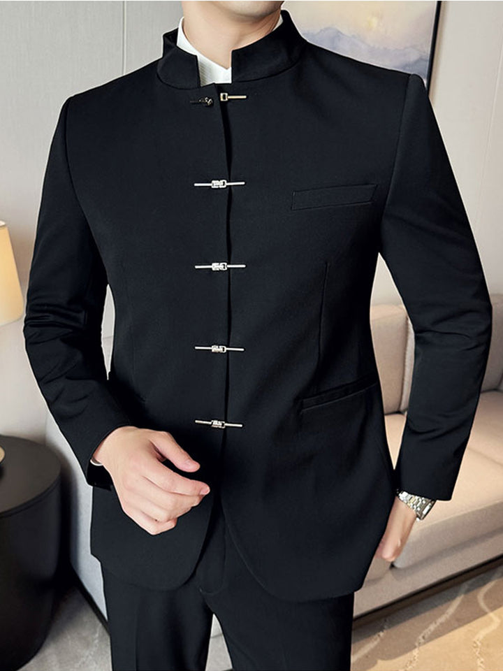 Reid | Refined Stand-Collar Suit Jacket