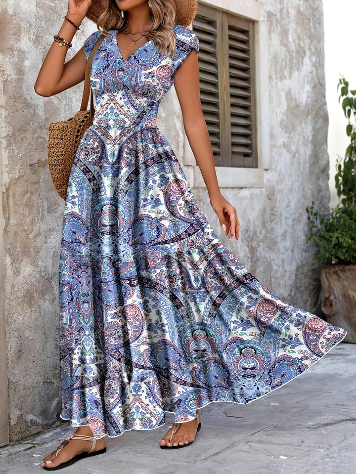 Tabitha | Paisley Print Maxi Dress