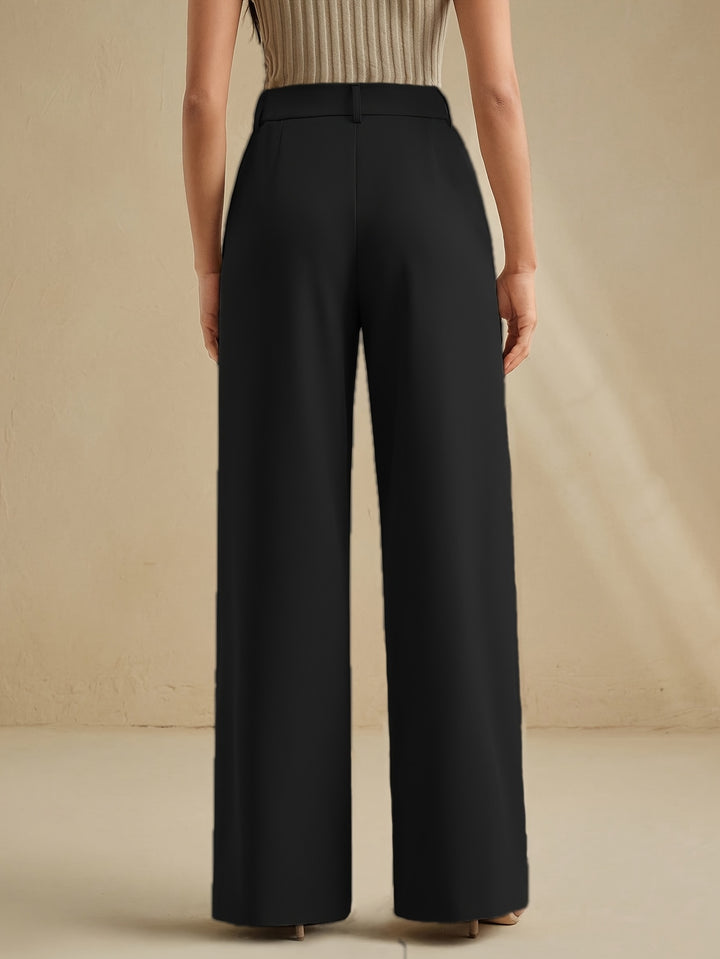 Cassia | Pleated Wide-Leg Trousers