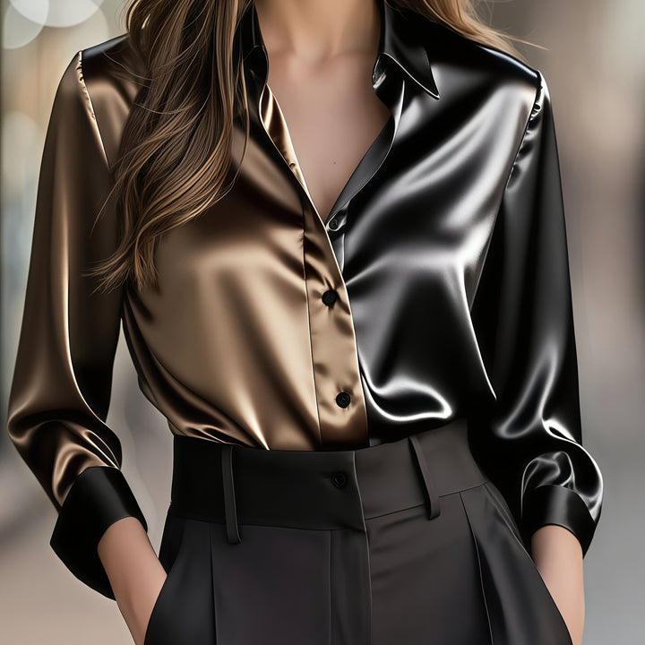 Lydia | Refined Colour-Block Shirt