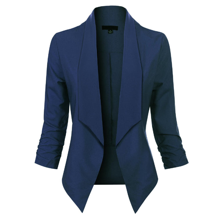 Beverly | Draped Open-Front Blazer