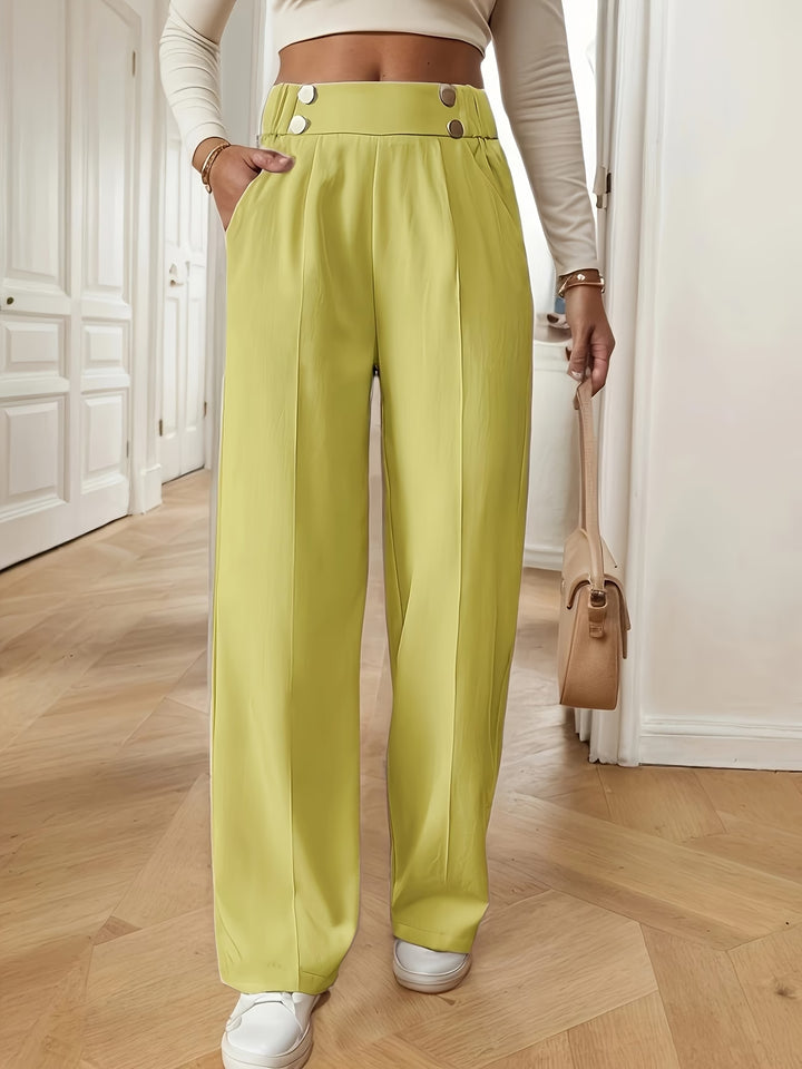 Emillia | Elegant Straight-Leg Office Pants