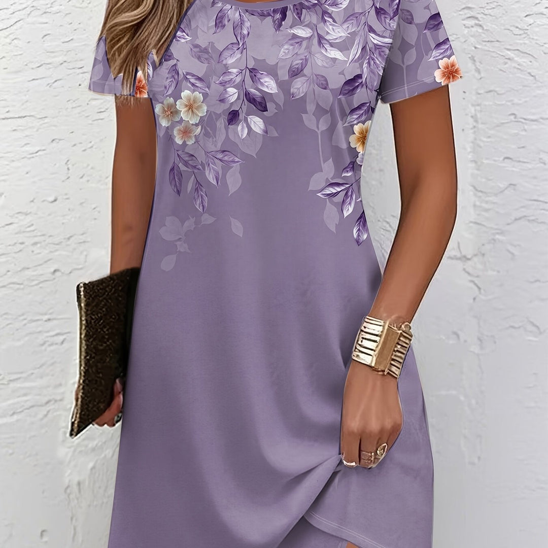 Della | Floral A-Line Midi Dress